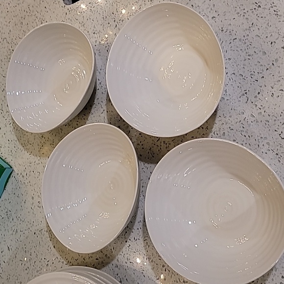 Portmeirion Other - Portmeirion Sophie Conran soup bowls (4) white .